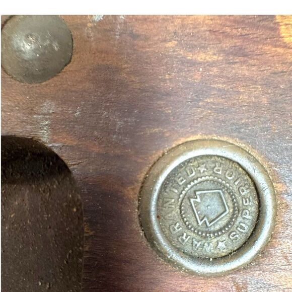 Vintage Warranted Superior Hand Saw Wooden Handle & Steel Blade Crafts Man Cave - Picture 4 of 7